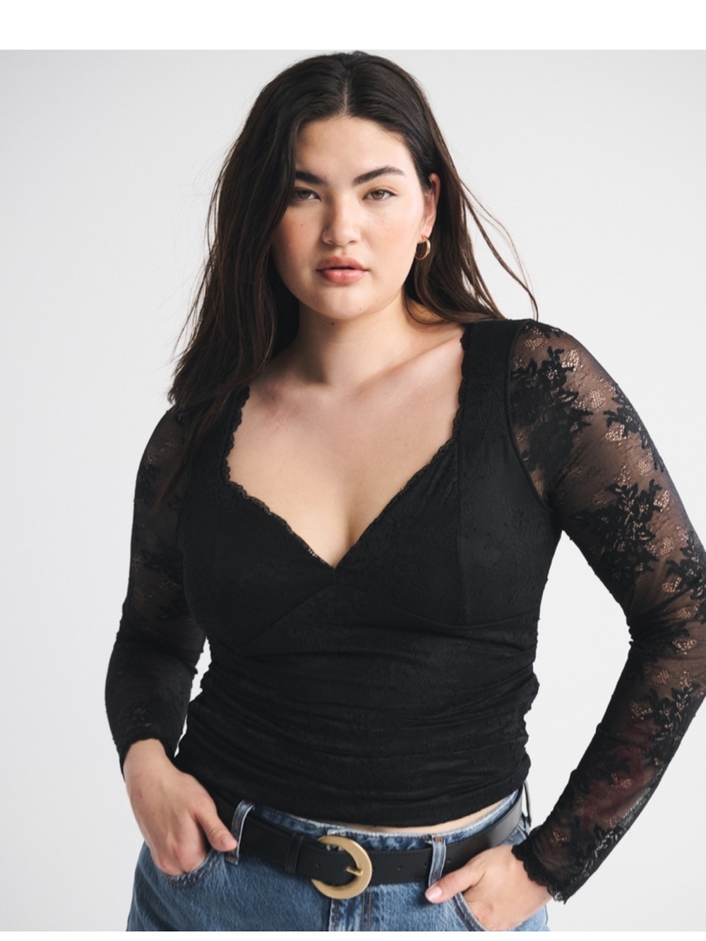 Abercrombie Zoe Bra-Free Lace Top